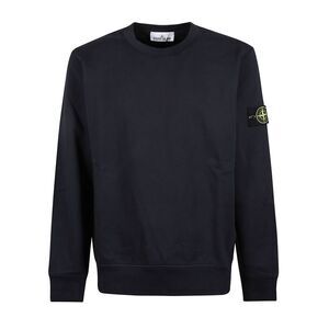 Stone Island Men Crew Neck Sweater With Logo